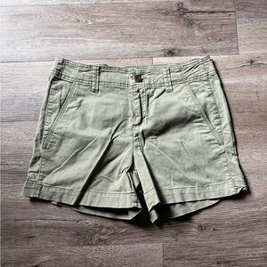 Faded Glory Green Cargo Shorts Casual Cotton Blend